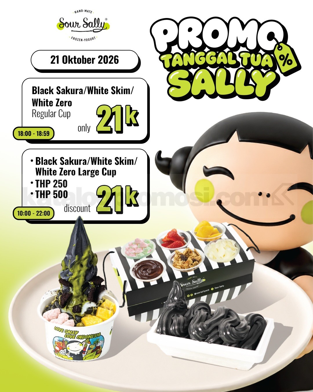 Promo Sour Sally Tanggal Tua Regular Cup cuma Rp21 Ribu