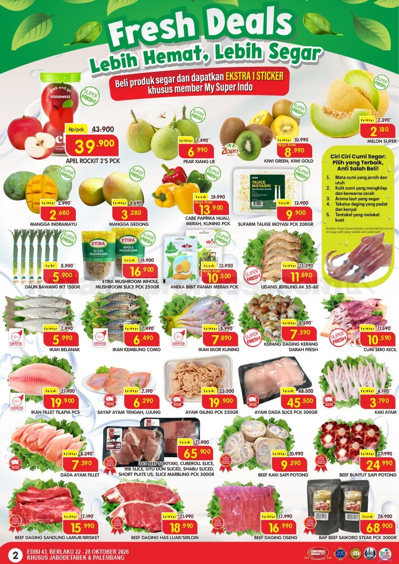 Promo JSM Superindo 23-25 Oktober 2026 Hemat Minggu Ini