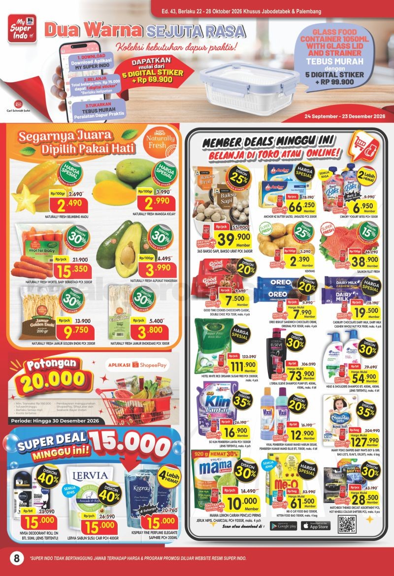 Promo Superindo Katalog 22-28 Oktober 2026