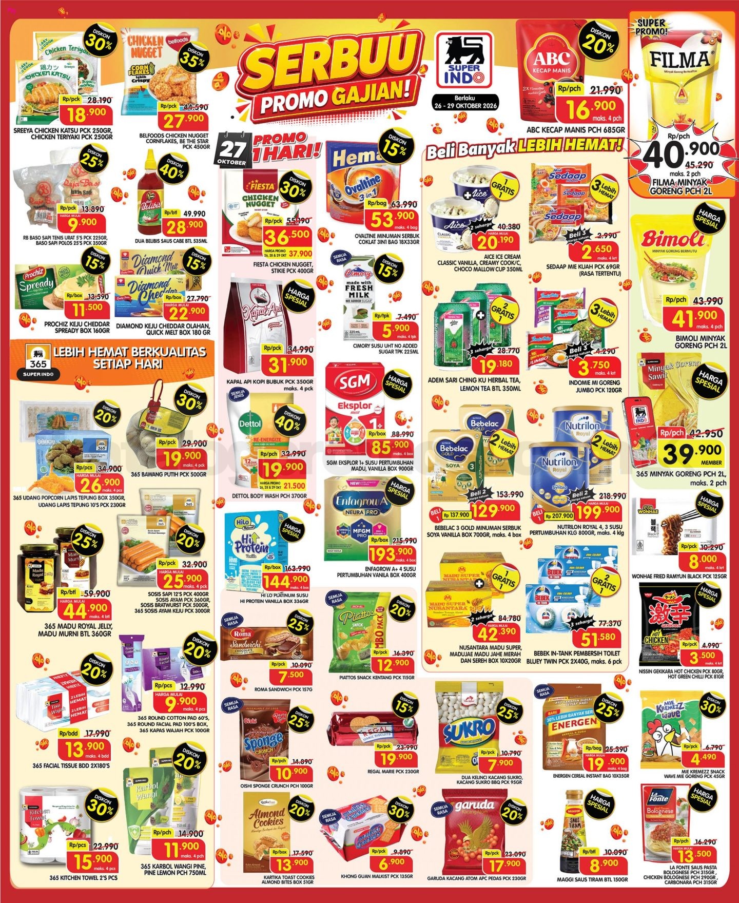 Promo SUPERINDO Weekday 26-29 Oktober 2026 Promo SUPERINDO Weekday 26-29 Oktober 2026 1