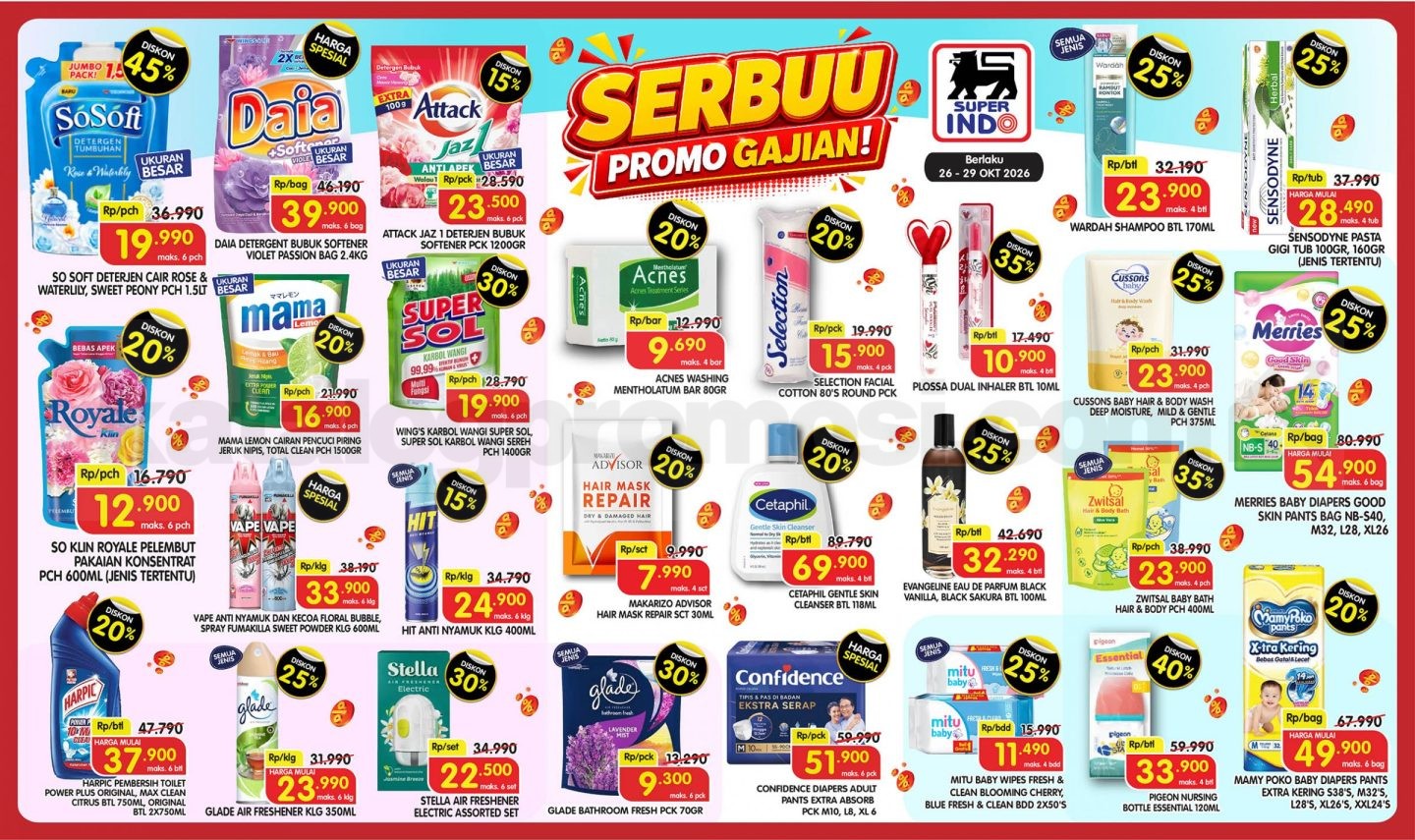 Promo SUPERINDO Weekday 26-29 Oktober 2026 Promo SUPERINDO Weekday 26-29 Oktober 2026 2