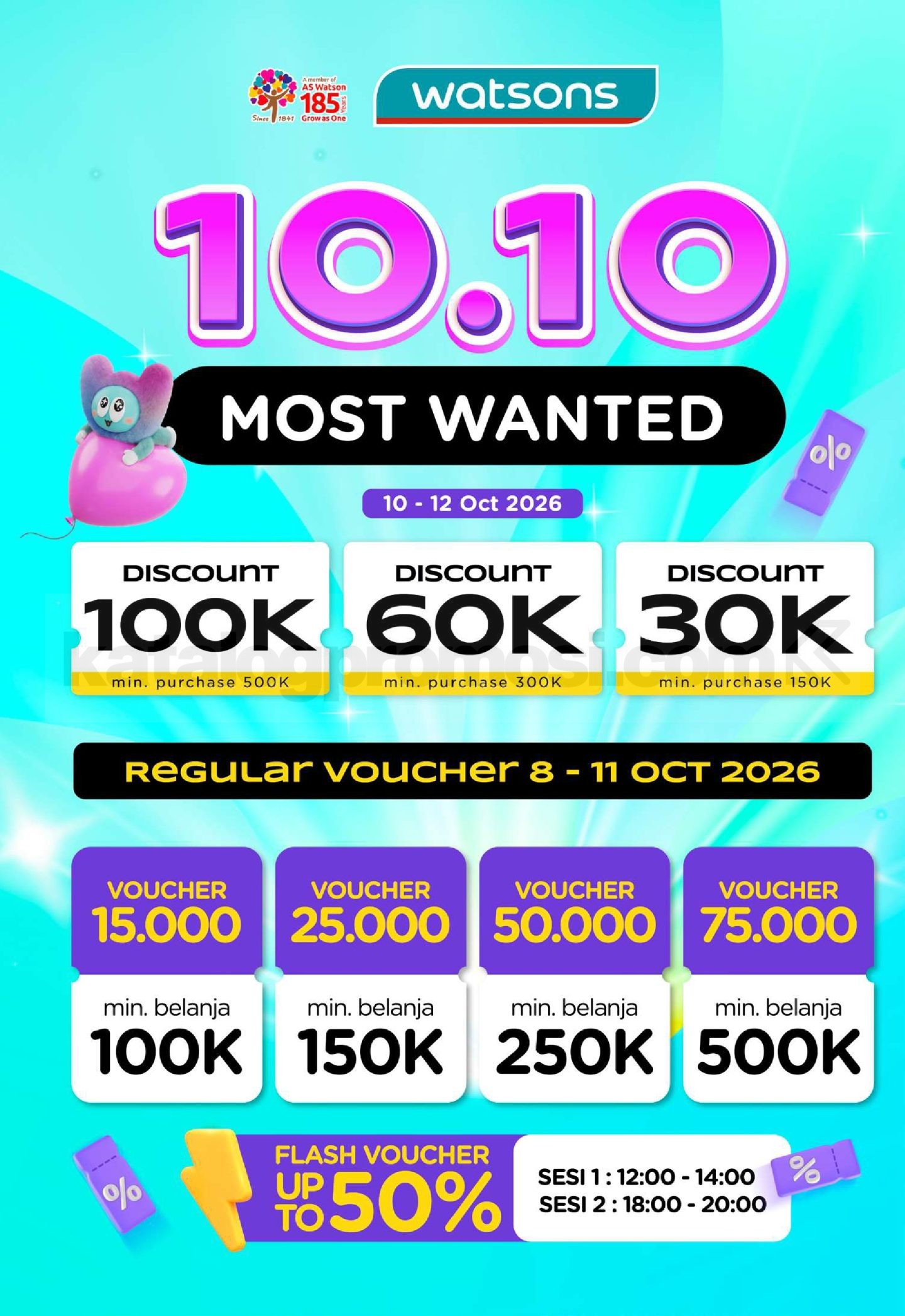Promo Watsons Weekend Deals Diskon hingga 50% Promo Watsons Weekend Deals Diskon hingga 50% 2