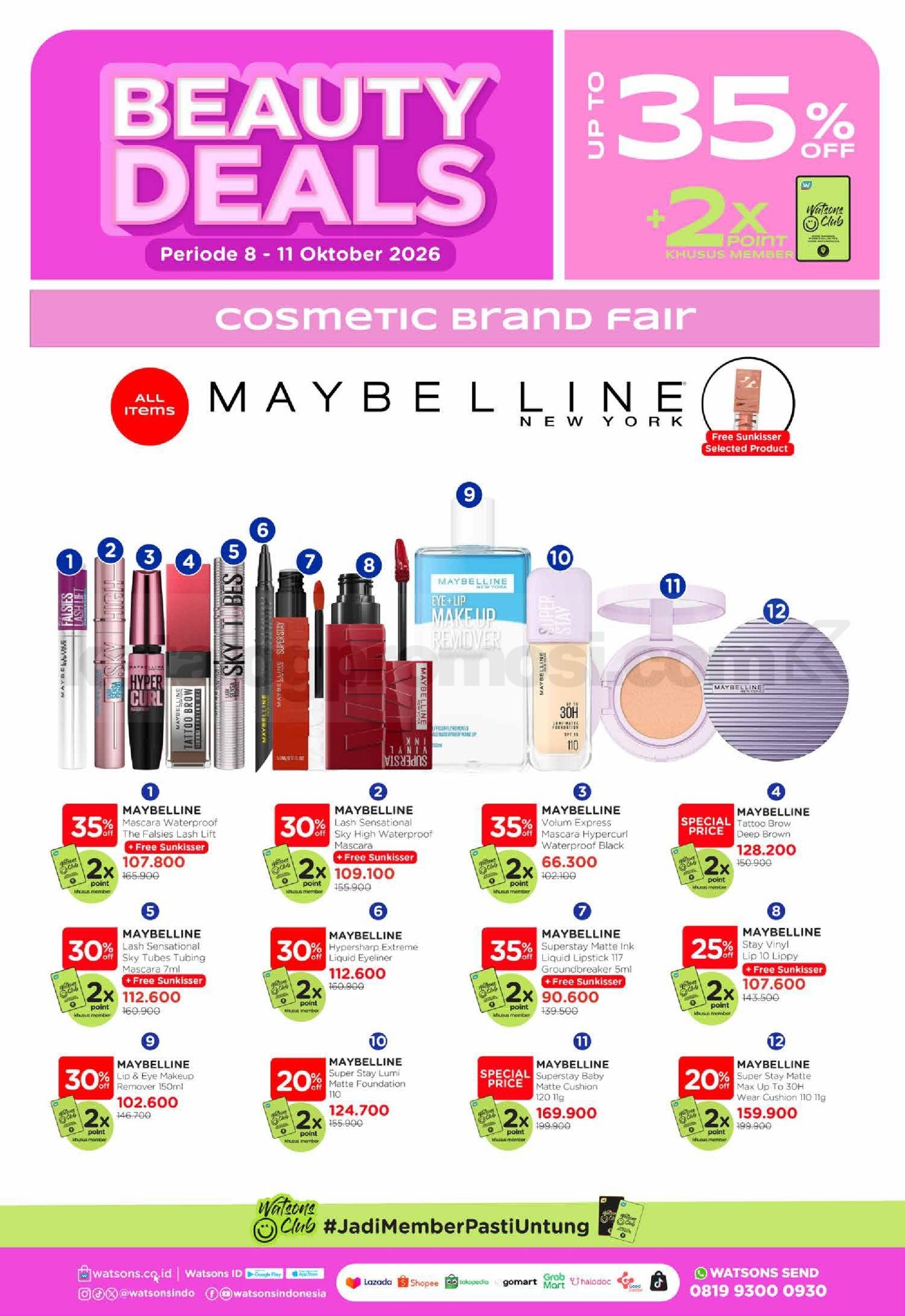 Promo Watsons Weekend Deals Diskon hingga 50% Promo Watsons Weekend Deals Diskon hingga 50% 10