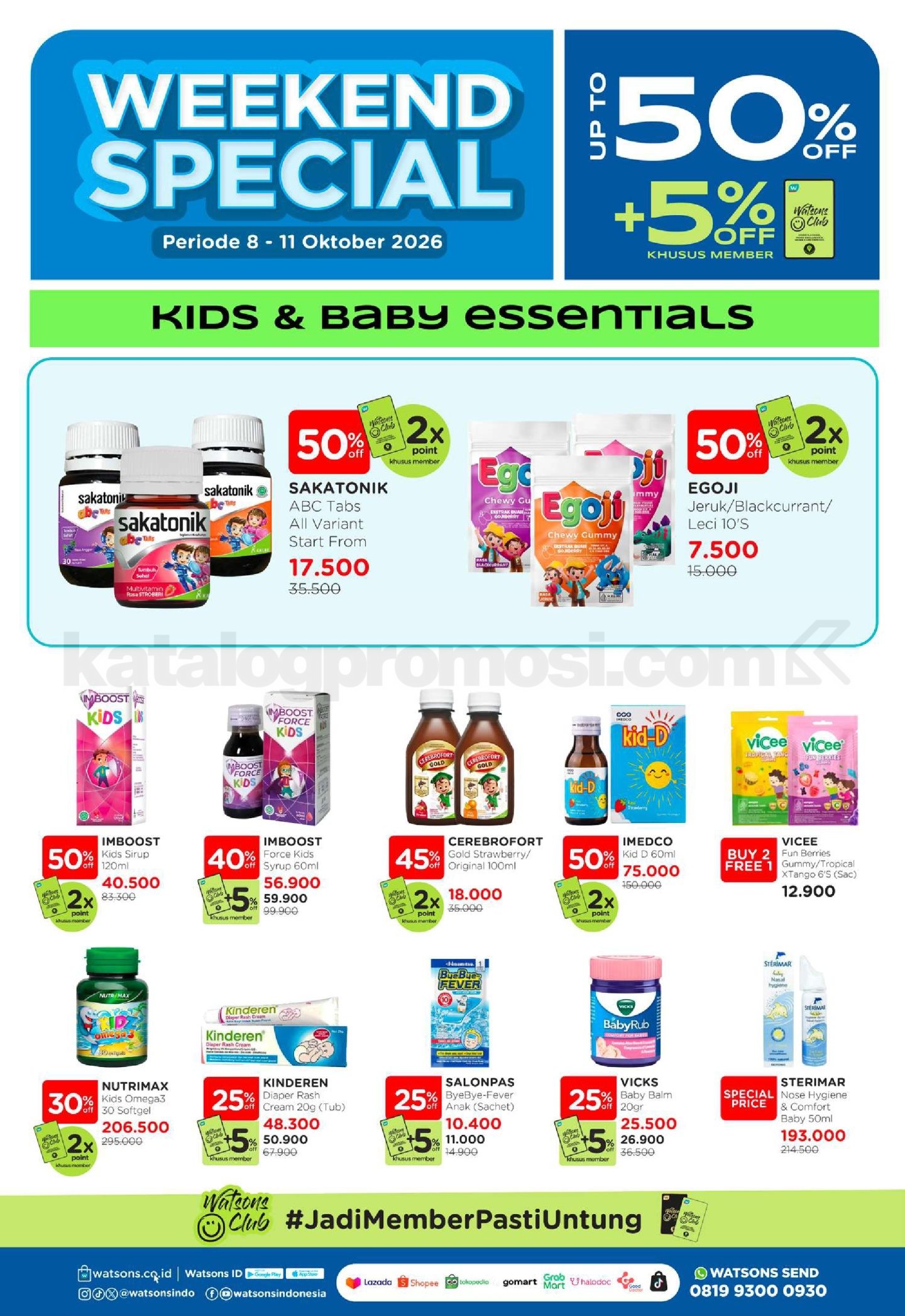Promo Watsons Weekend Deals Diskon hingga 50% Promo Watsons Weekend Deals Diskon hingga 50% 24